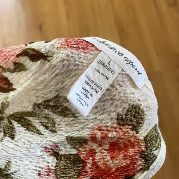 Floral Racerback Tank • L - Picture 3 of 3